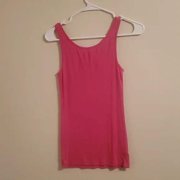 Loft brand hot pink thick strap tank top - Picture 4 of 4